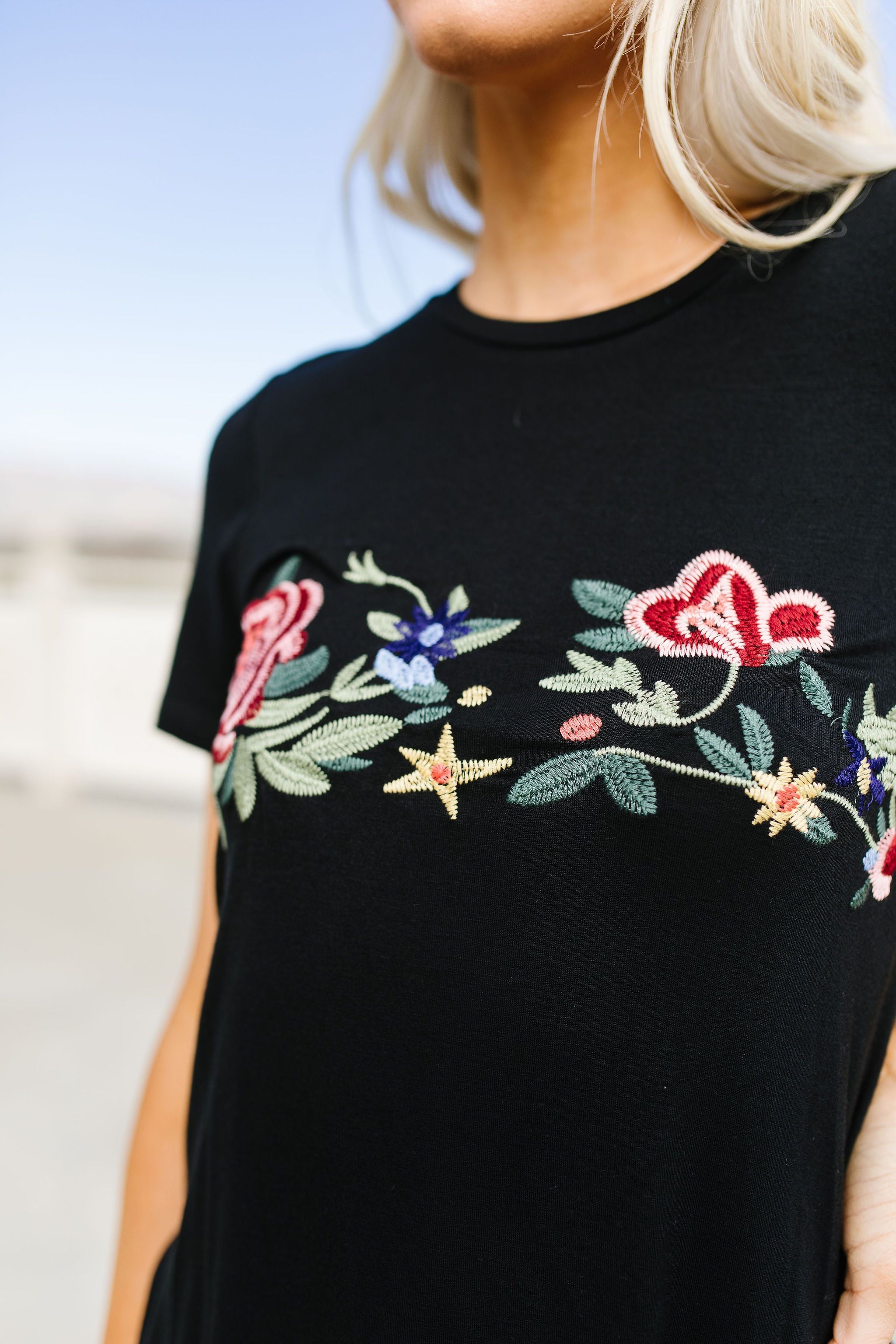 Rooftop Garden Embroidered Tee