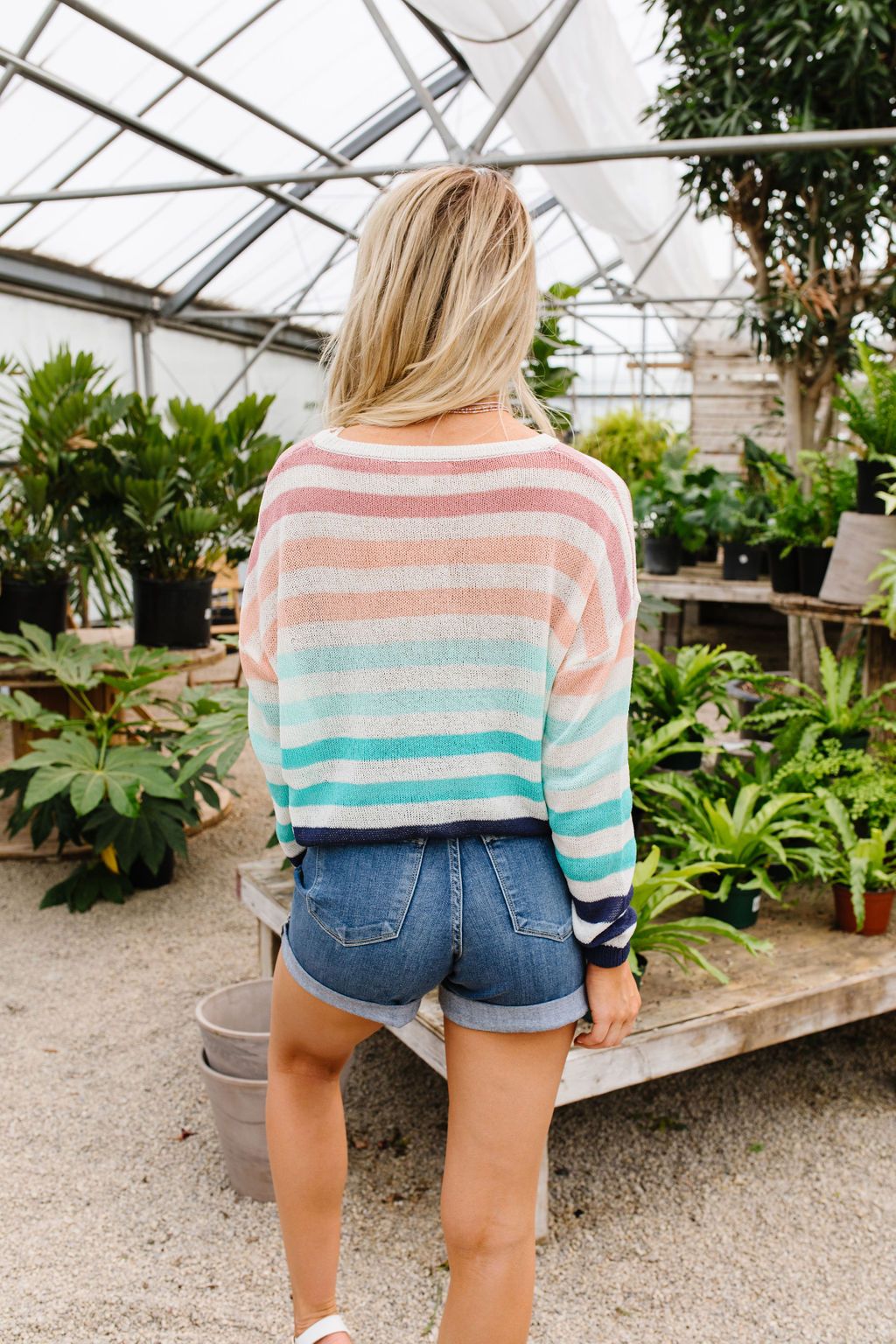 Sloan Sweater Sheer & Striped
