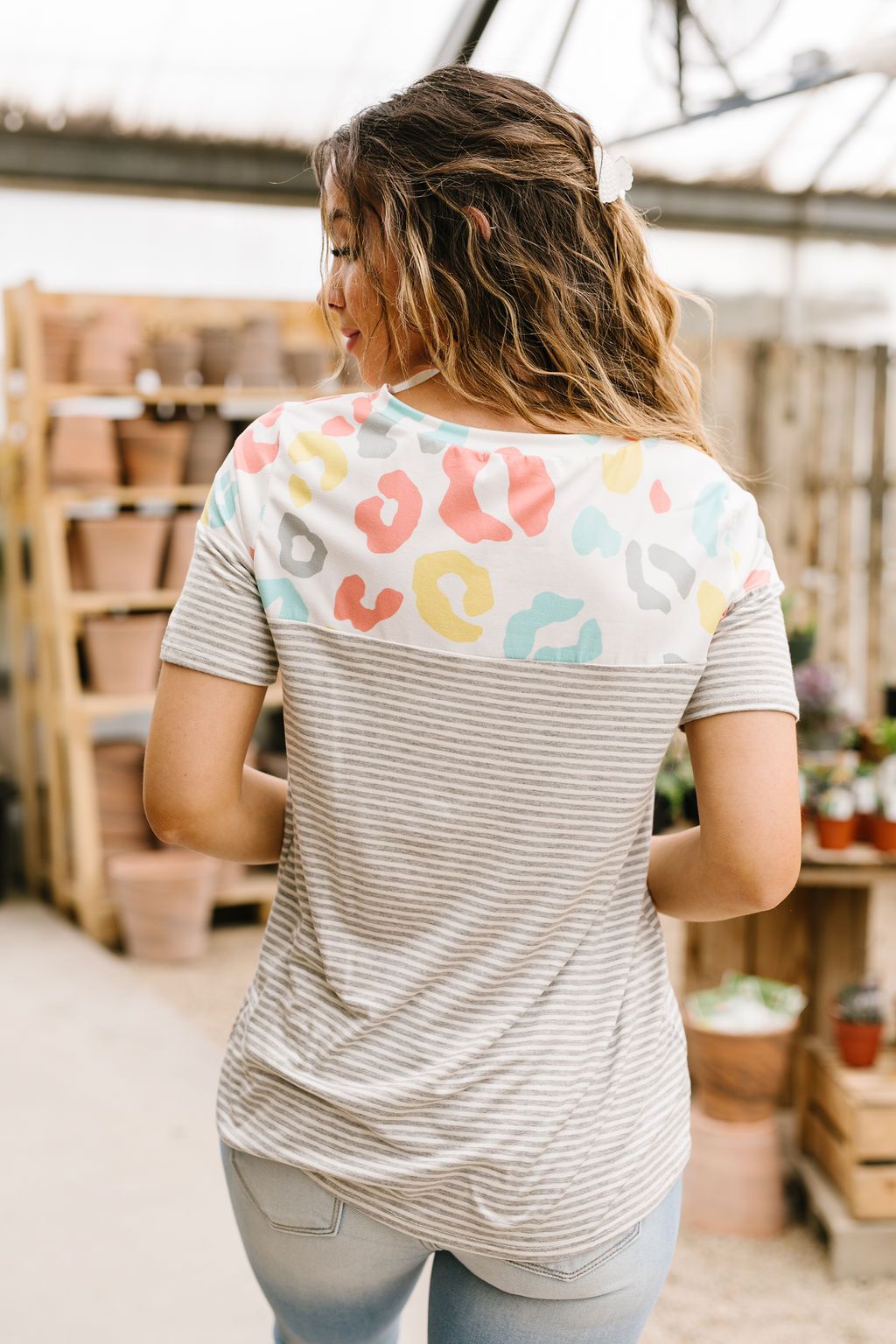 Spotted Side Up Top -