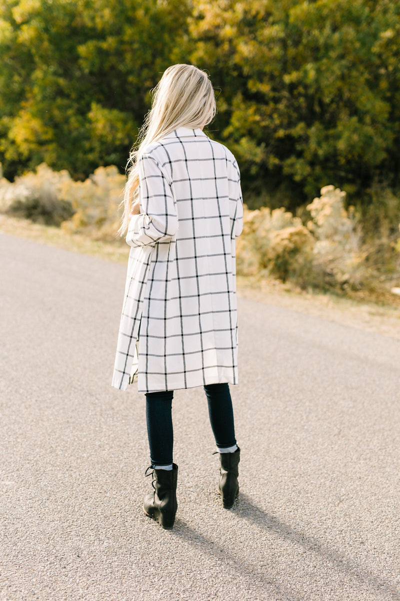 Stay On The Grid Chic Plaid Jacket