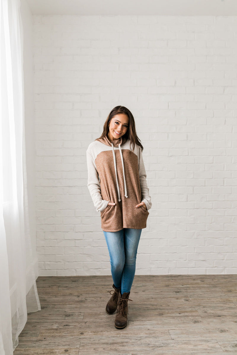 Staycation Cowl Neck Top - ALL SALES FINAL