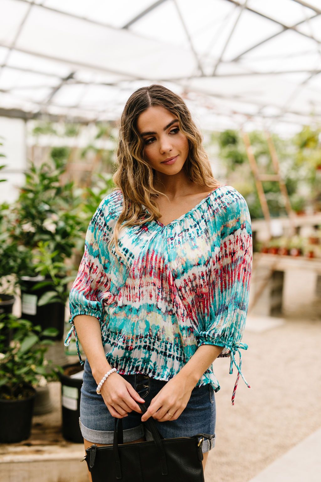 Streakin' Tie Dye Top