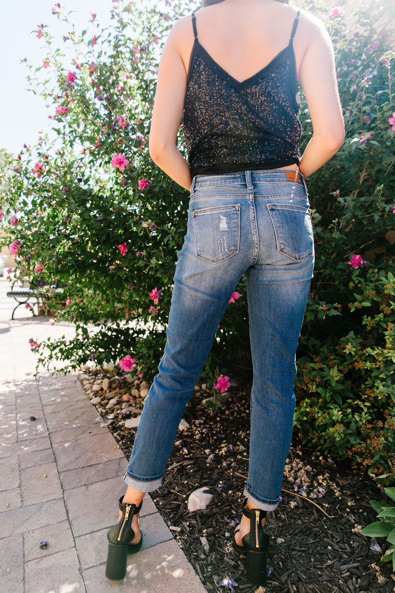 Stretchy Boyfriend Jeans