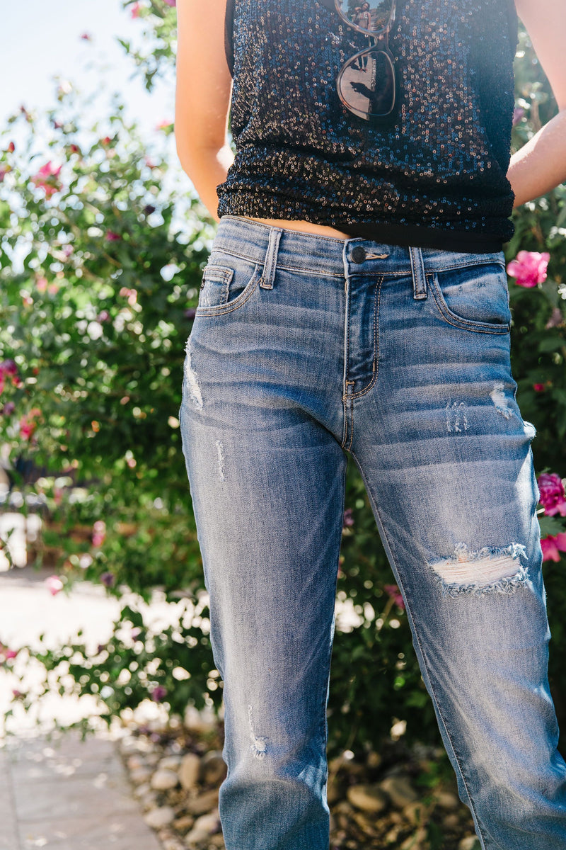 Stretchy Boyfriend Jeans