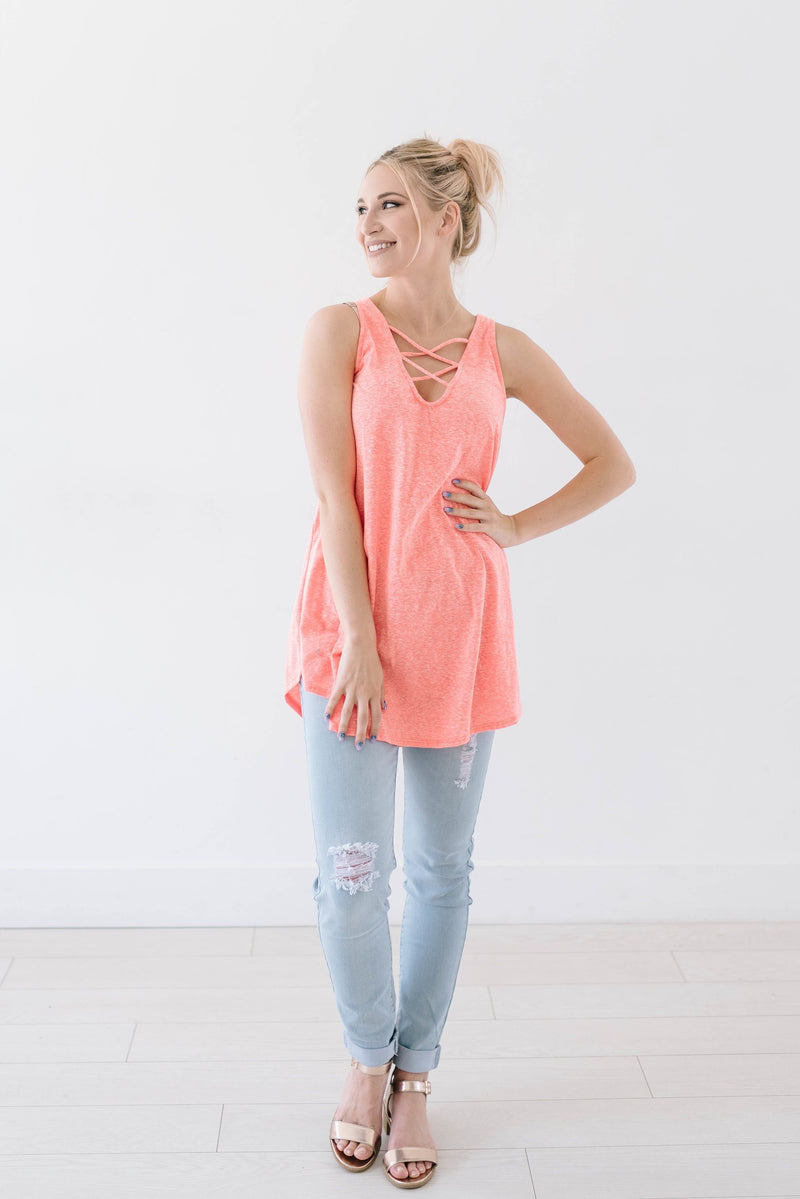 Sun's Out Tank In Coral