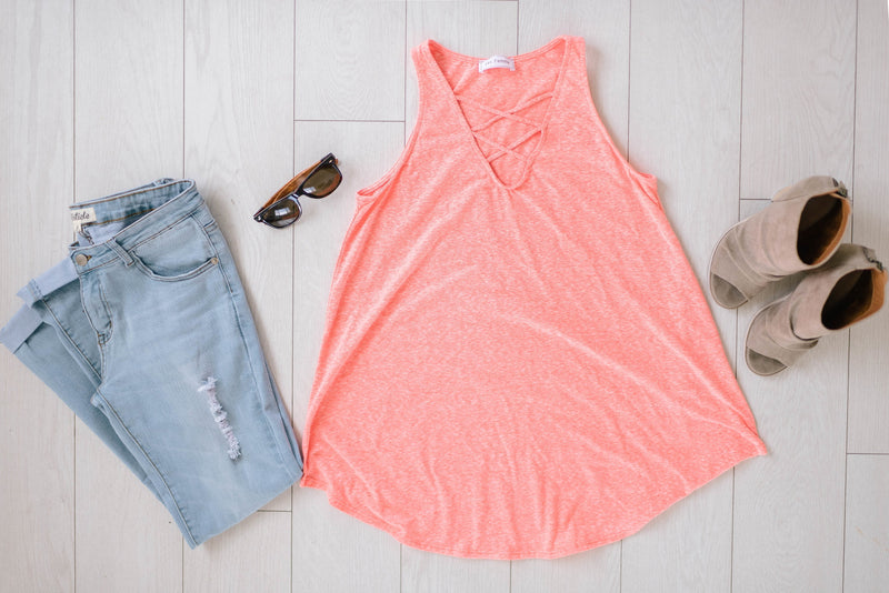 Sun's Out Tank In Coral