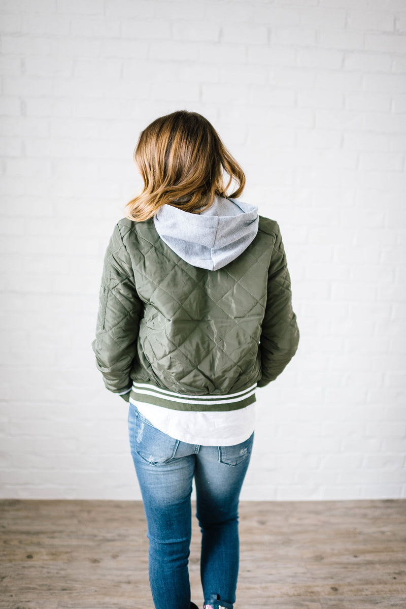 The Bomb Jacket in Olive