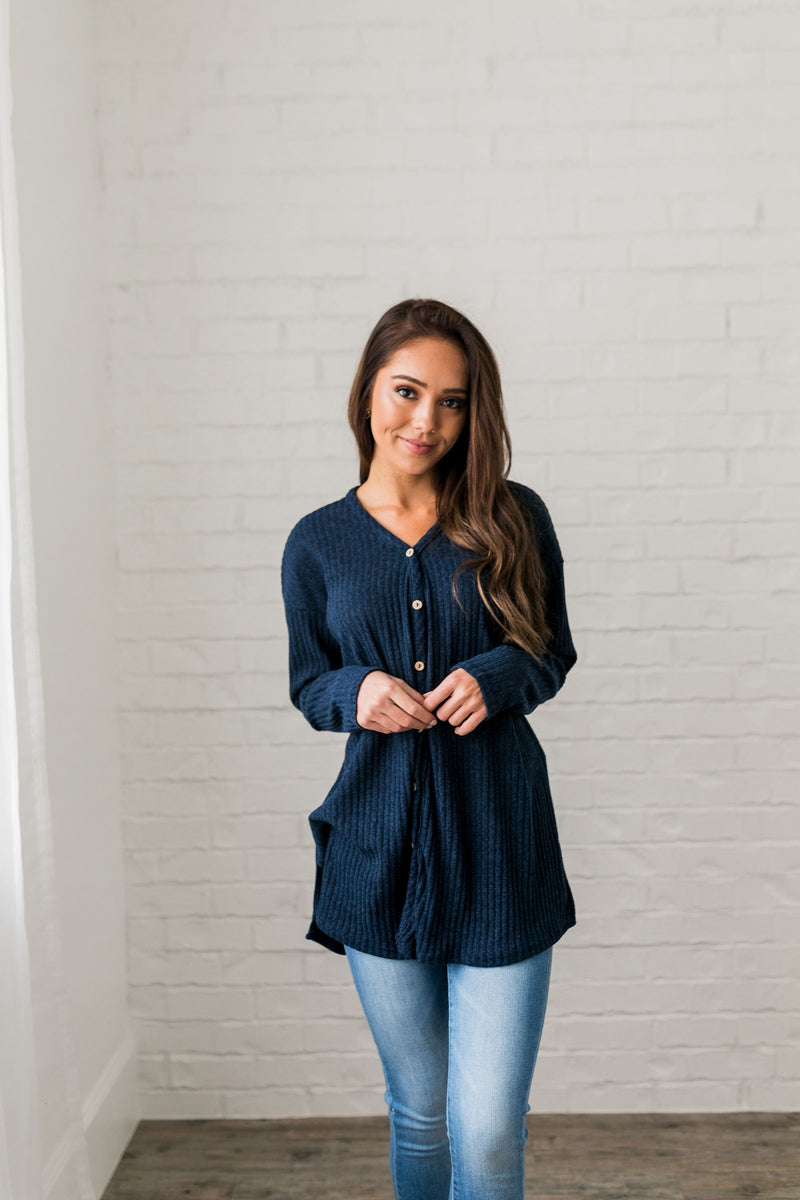 To Tie Or Not To Tie Ribbed Top - ALL SALES FINAL