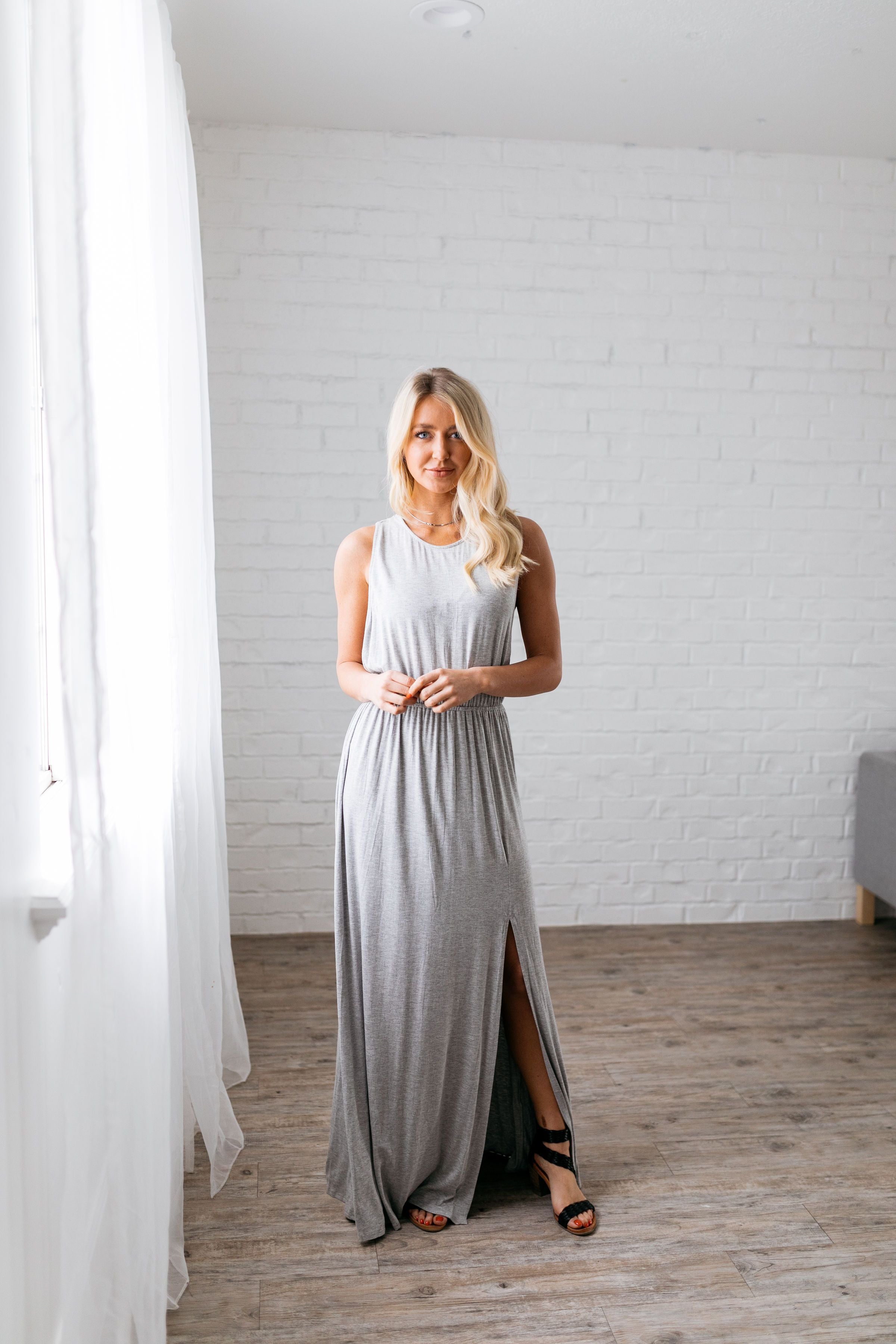 Topaz Bay Maxi In Heather Gray
