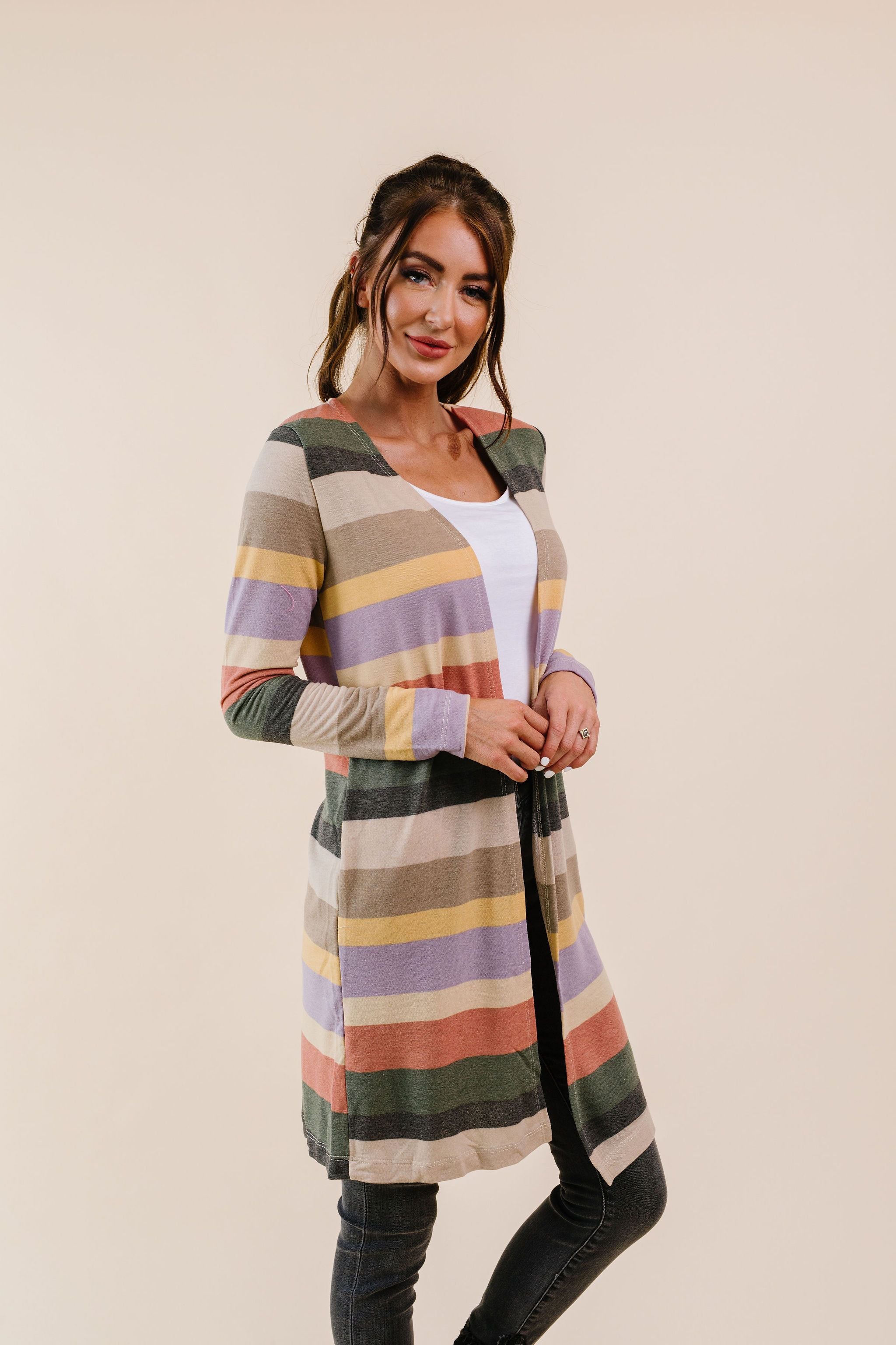 Tranquil Stripes Cardigan