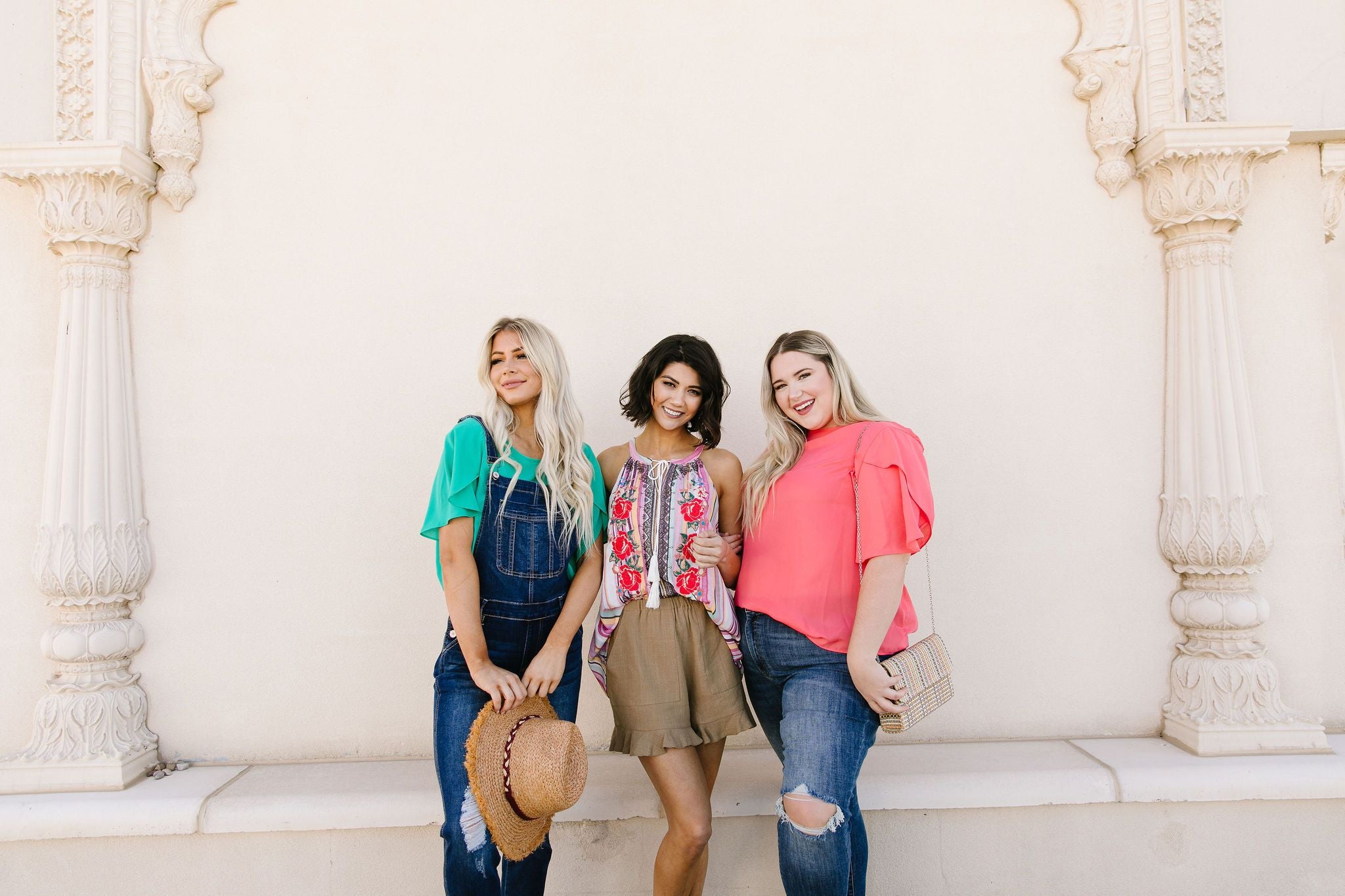Tulip Sleeve Blouse In Coral