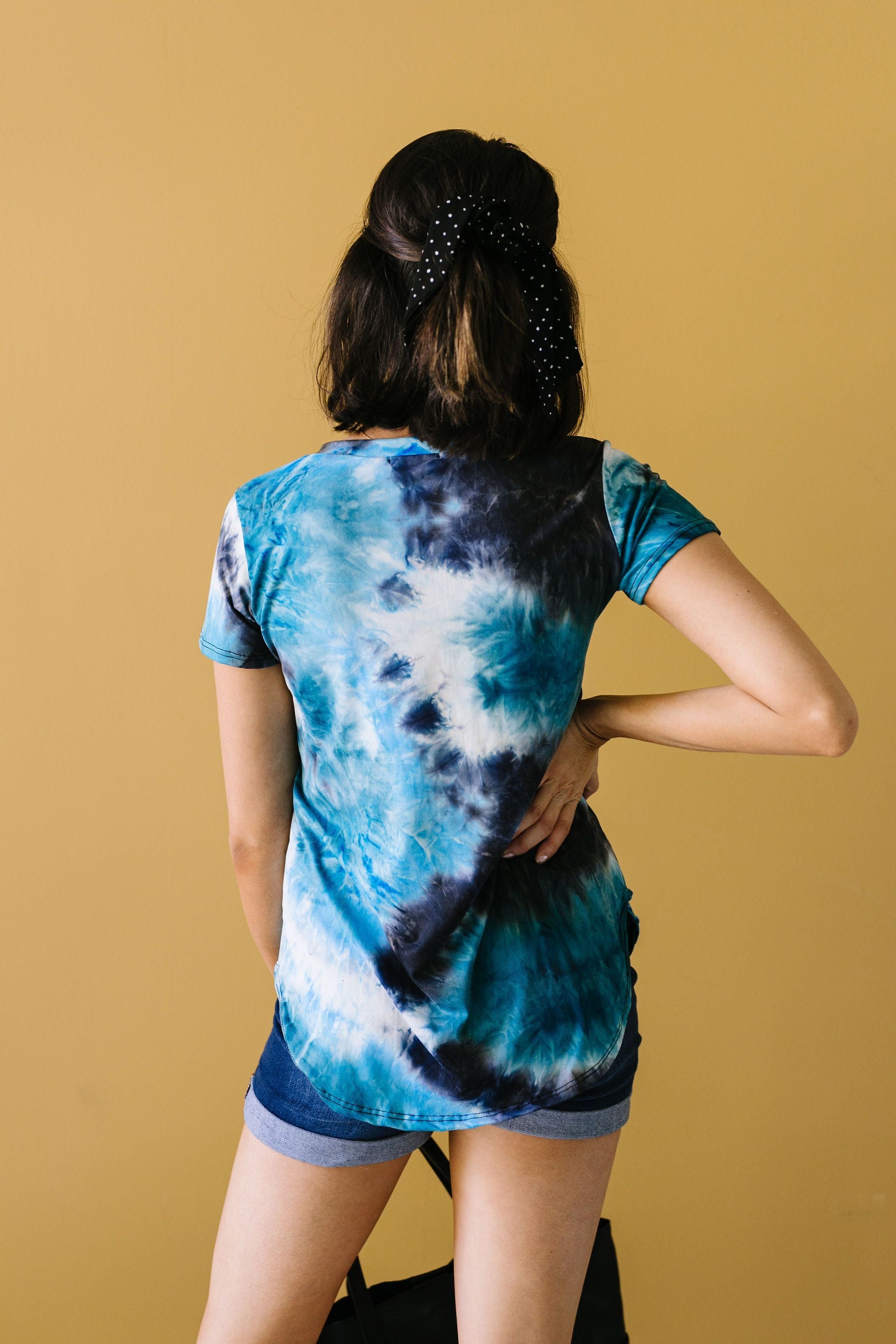 Turquoise Tie Dye Fantasy Top