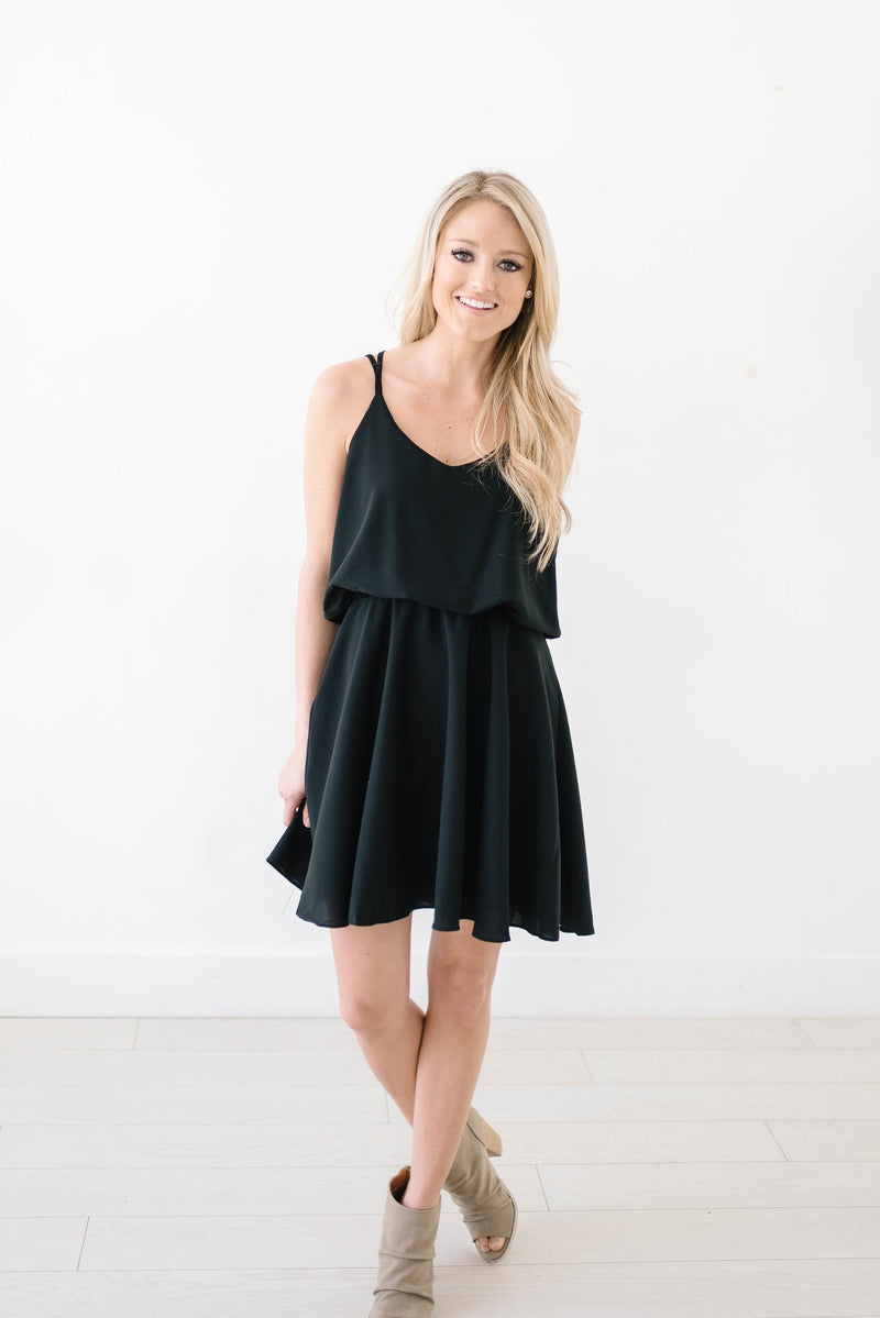 Up For Anything Black Dress