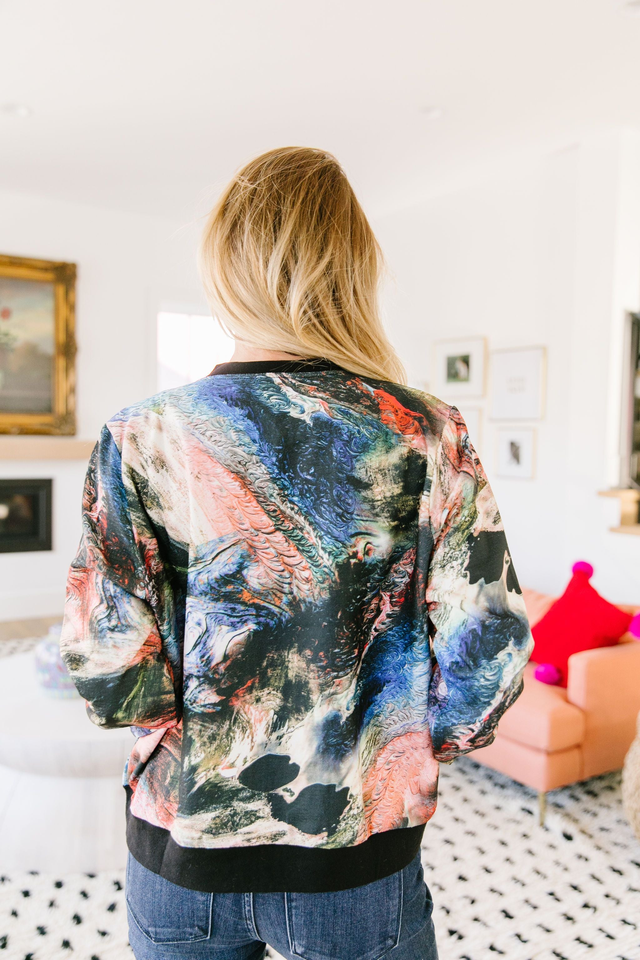 Water Marks Bomber Jacket