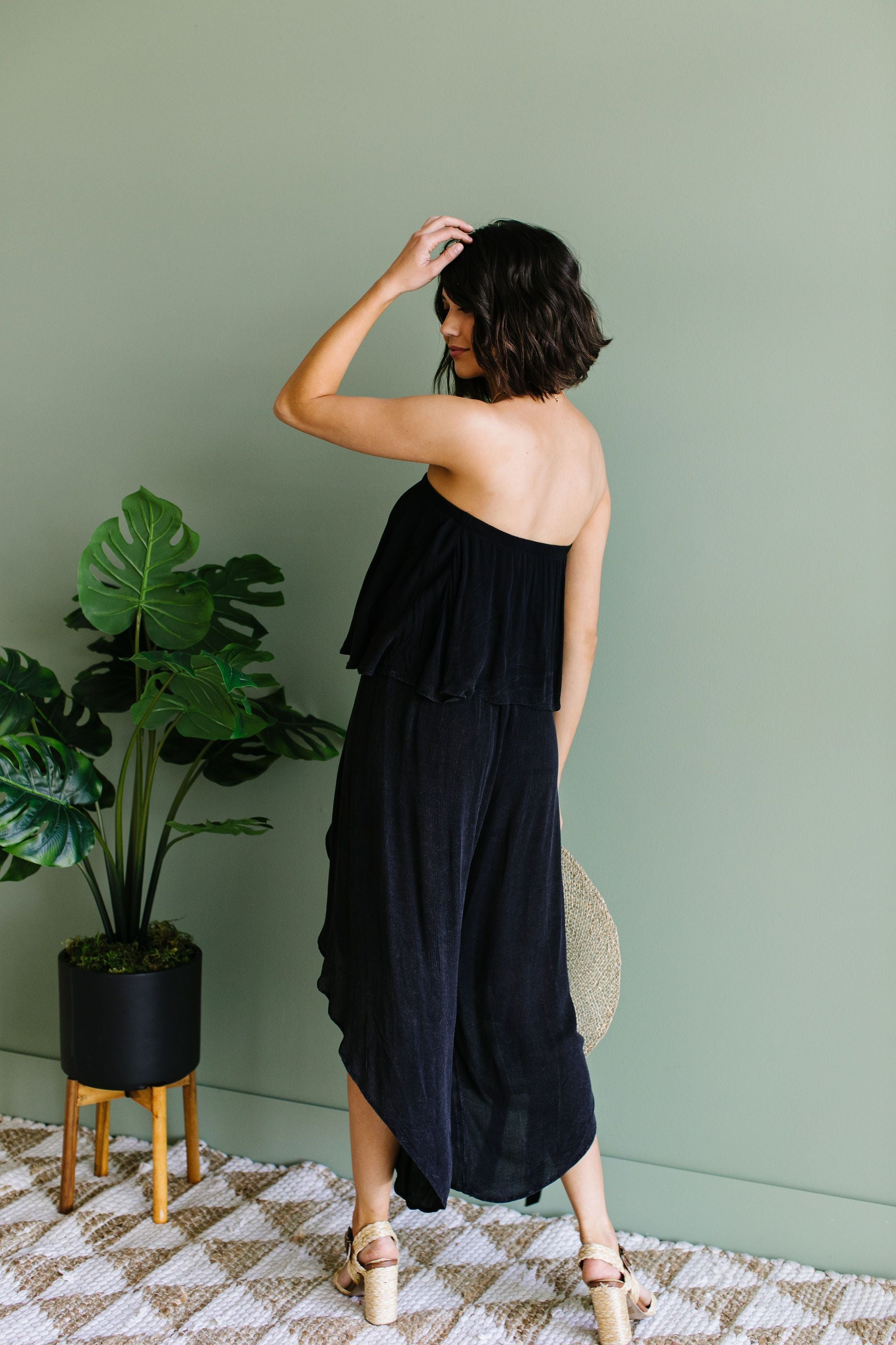 Wild Child Mineral Wash Jumpsuit In Eclipse